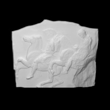 partenon friso oeste XI 20 21 Varredura animal homem alívio tamanho real 3d print model - Mito3D