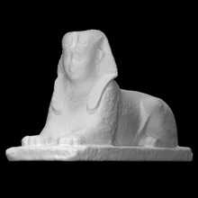 sfinge antico Egitto scansione animale uomo dimensione piena 3d print model - Mito3D