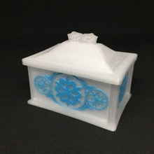 icebox - translucent jewellery box & garden storage ice frozen 3d print model - Mito3D