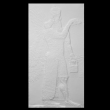 relief slab wall scan man fullbody 3d print model - Mito3D