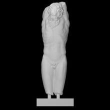 estatua Marsyas escanear hombre medio cuerpo 3d print model - Mito3D