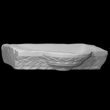 engraved basin fountain scan architecture monument relief fullsize 3d print model - Mito3D
