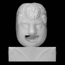 gargoyle figuring head man scan architecture halfbody 3d print model - Mito3D