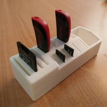USB SD cartão suporte aparelhos eletrônicos 3d print model - Mito3D