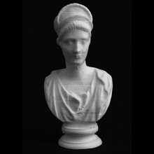 baş matidia british museum Londra tarama büstü Roma mermer britishmuseum matilda 3d print model - Mito3D