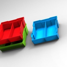 istiflenebilir Kutu Bahçe kutu 3d print model - Mito3D