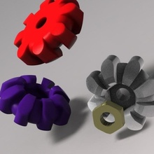 thumbwheel m3 knob & garden nut 3d print model - Mito3D