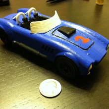 shelby cobra jouets jeux voiture l'automobile shelbycobra 3d print model - Mito3D