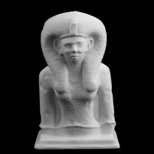 limestone bust queen ahmes british museum london scan 3d print model - Mito3D