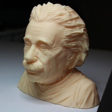 Albert Einstein buste ventilateur art personnage scientifique physicien 3d print model - Mito3D