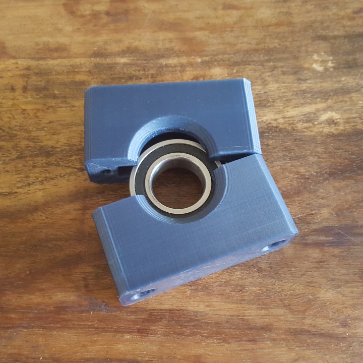 bearing block diameter 51mm 12mm hole 25mm spare parts bearingblock bearingholder bearinghousing 3D print model - Mito3D