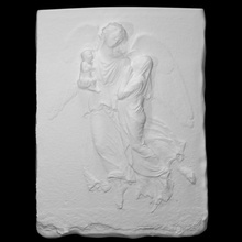 tellinson monument scan woman relief fullsize halfbody funerary 3d print model - Mito3D