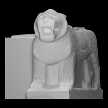 portal lion palace scan animal architecture monument fullsize 3d print model - Mito3D