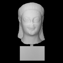 head kouros scan man halfbody 3d print model - Mito3D