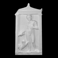 mezar taşı Attika tipi taramak adam anıt Rahatlama tam boy 3d print model - Mito3D