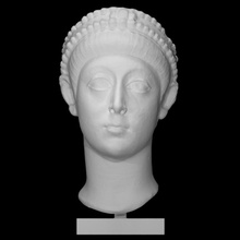 portrait empereur Arcadius analyse tête homme demi corps 3d print model - Mito3D
