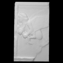 fragmento harpia túmulo friso Varredura mulher alívio corpo 3d print model - Mito3D