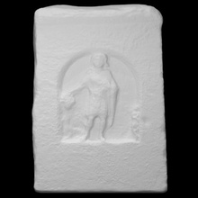 hellenistic gravestone child scan woman monument relief fullsize funerary 3d print model - Mito3D