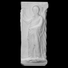 relief annunciation angel gabriel scan man halfbody fragment 3d print model - Mito3D