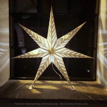 ayak bağımsız Noel star Bahçe dekoratif süs ayakta durmak pencere denge dikey eğim dekorasyonlar yıldızı eşik 3d print model - Mito3D