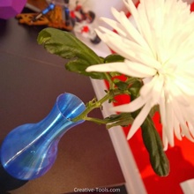 flower vase & garden container pet nozzle pett t-glase taulman transparent layer 3d thick-layered vas 3d print model - Mito3D