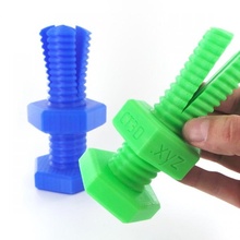 unmöglich 3D gedruckt Bolzen Nuss Spielzeuge Spiele Mechanik Schraube Spielzeug ziehen Faden Verschluss Schrauben Spalt murmeln skruv gefangen 3d print model - Mito3D