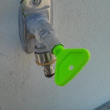 key outdoor water faucet & garden handle 3d print model - Mito3D