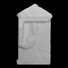 votive stele dedicated mother goddess cybele scan woman monument relief halfbody 3d print model - Mito3D