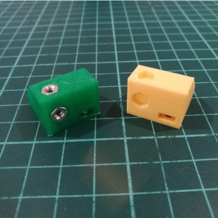 openrc calibration cube build 3d printer nuts test m3 pockets 3D print model - Mito3D