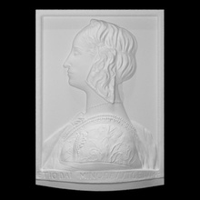 profile young lady scan woman relief halfbody 3d print model - Mito3D