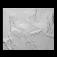 slab frieze scan man horse monument relief fullsize halfbody 3d print model - Mito3D