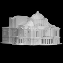palácio Bellas artes arquitetura arte construção cidade México corredor francês ópera Nouveau deco arquiteto arquitetônico 3d print model - Mito3D