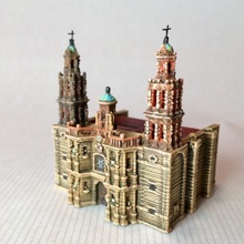 san Luis potos katedral mimari Sanat bina Meksika tapınak şakak mabet din kilise dini aziz dönüm noktası mimar 3d print model - Mito3D