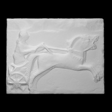 relief charioteer scan man horse 3d print model - Mito3D