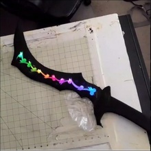 zidane's kılıç Led ışıklar sahne Kostüm oyunu final fantezi LED 3d print model - Mito3D