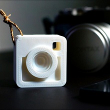 instagram kamera ikon hayran Sanat 3d print model - Mito3D
