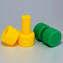 knurling bolt nut & garden screw knurl knurled 3d print model - Mito3D