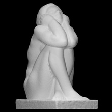 evening mourning woman scan fullsize 3d print model - Mito3D
