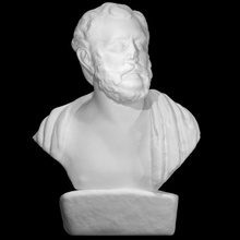 portrait bust philosopher polemon scan sculpture marble 3d print model - Mito3D