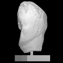 head emperor titus scan marble acrolith colossal fragment 3d print model - Mito3D