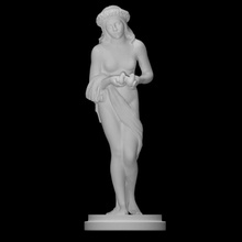 juramento inocência insensível Varredura figura senhora pombas gesso 3d print model - Mito3D