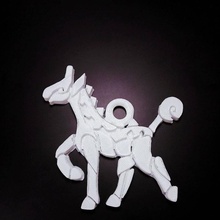 jirafa colgante pendiente joyería joya encantos 3d print model - Mito3D