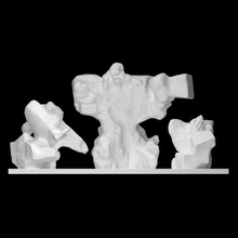 interpretazione piet scansione astratto dimensione piena 3d print model - Mito3D