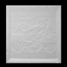 inscription coat arms scan relief 3d print model - Mito3D