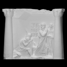 relief st peter released prison scan saint 3d print model - Mito3D