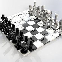 mech ajedrez juegos mesa concurso abierto diseño competencia 3d print model - Mito3D