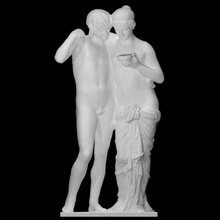 amour psyche scan amor cup greek love man mythology roman woman couple religion 3dprint cupid youth 3dscan immortality clothe culturalheritage 3d print model - Mito3D