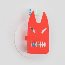 pleines dents brosse titulaire soutien jardin salle bains enfants monstre fantôme 3d print model - Mito3D