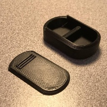 hearing aid box battery & garden batterybutton 3d print model - Mito3D
