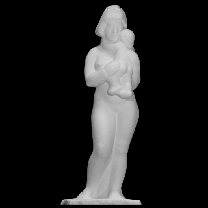 mother child scan woman fullsize 3D print model - Mito3D
